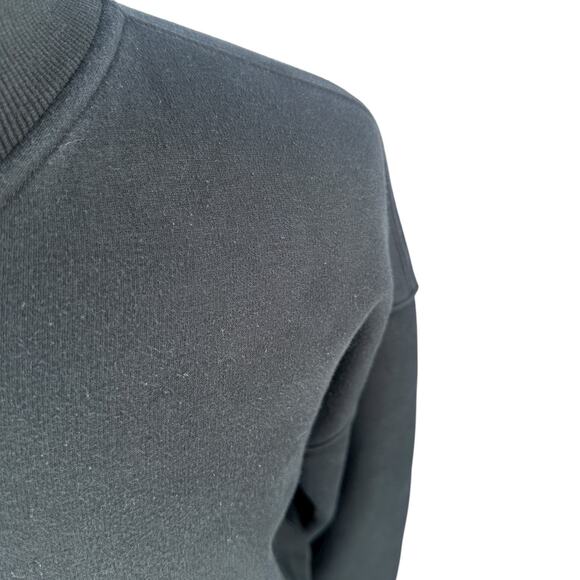 Athleta Cozy Karma 1/4 Zip Sweatshirt Women Small Black Long Sleeve Fleece Lined - Picture 10 of 10